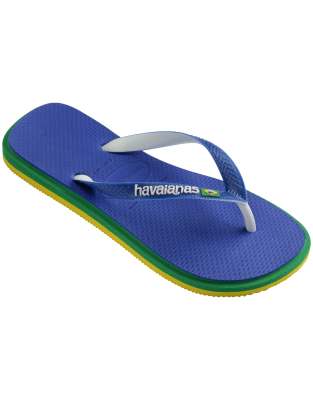  unisex Brazil logo Twist flip flops 