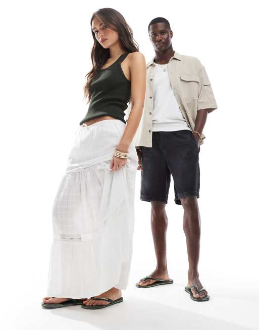 Havaianas - Unisex - Grønne/gule klipklappere med brasiliansk design, 4 af 4
