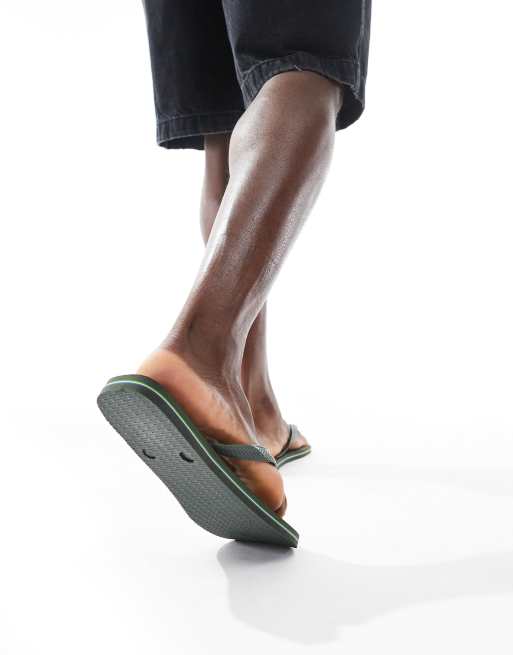 Havaianas – Unisex-Zehenstegsandalen in Grün mit brasilianischem Logo, 2 von 4