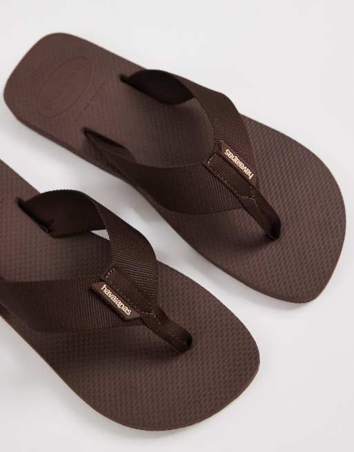 Havaianas urban basic flip flops in brown, 2 of 4