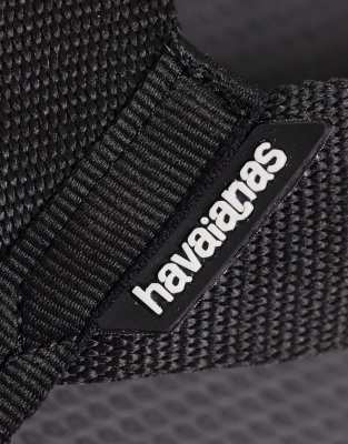 Havaianas Urban Basic Slides In Black