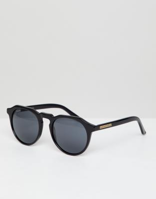 Hawkers Warwick round sunglasses in black