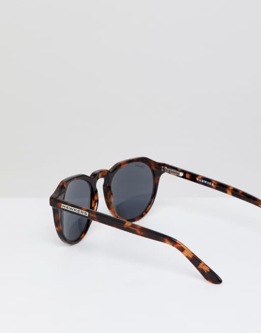 Hawkers Warwick round sunglasses in tort ASOS