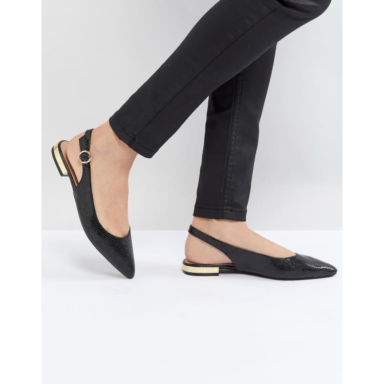 Head Over Heels by Dune Patent Slip on Sling Back Shoe ASOS