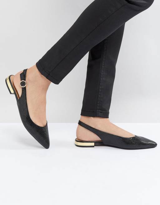 Head Over Heels by Dune Patent Slip on Sling Back Shoe ASOS