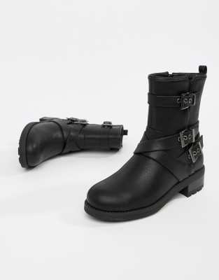 bottes mi mollet plates