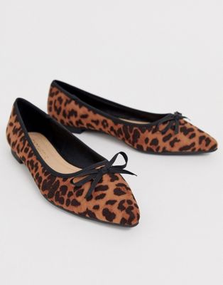 Head Over Heels - Hanan - Puntige platte schoenen met luipaardprint-Multi