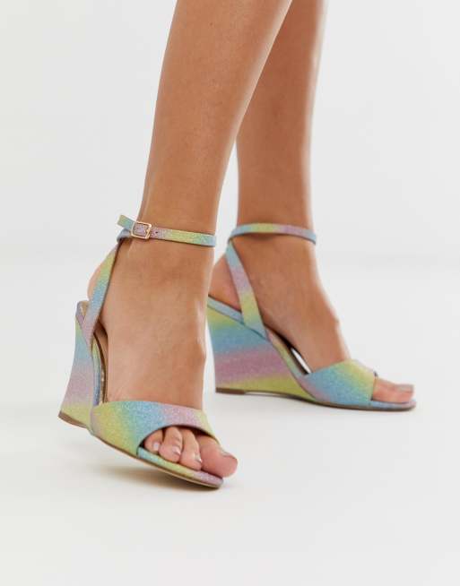 Rainbow on sale glitter sandals