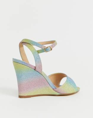 rainbow sparkle heels