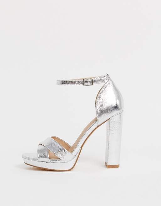 Head over 2025 heels silver heels