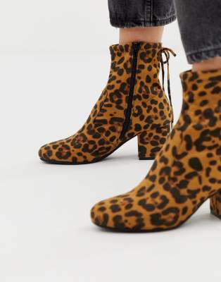 leopard skin boots uk