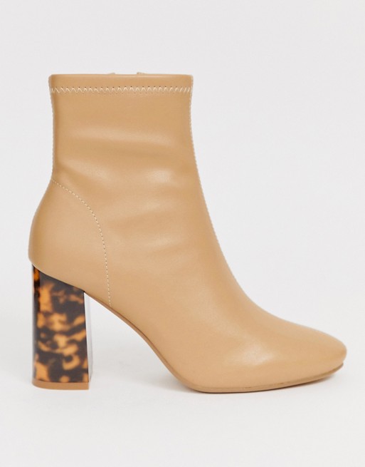 Head Over Heels Omer heeled ankle boots in camel