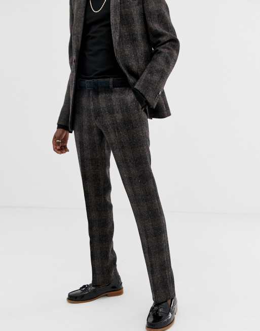 Heart & Dagger - Costume slim en tweed Harris - Marron, 3 de 3