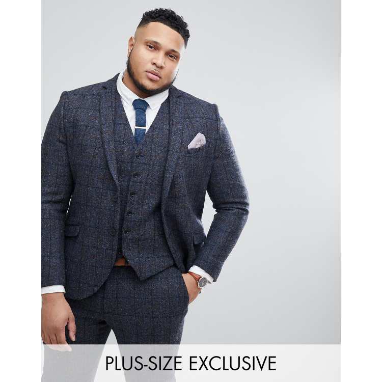 Plus size tweed on sale jackets