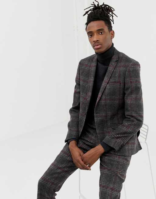 Heart & Dagger – Schmal geschnittener Anzug aus Wollmischung in Anthrazit, 2 von 3