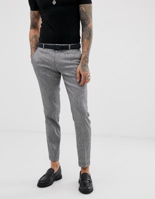 linen skinny fit pants