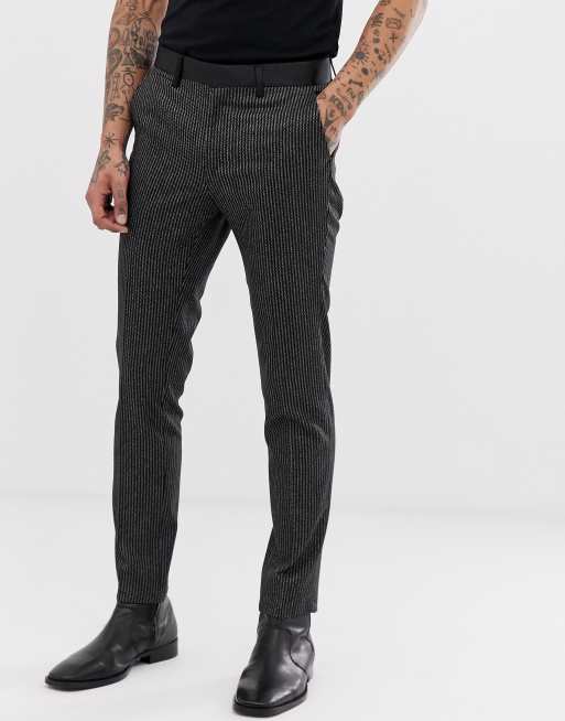 stripe suit pants