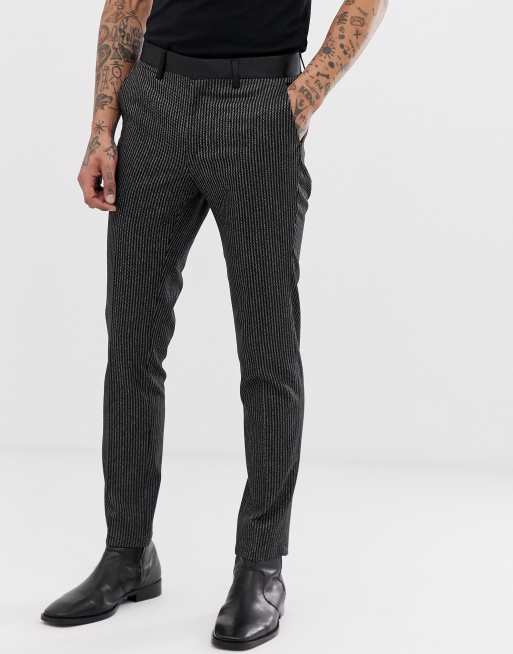 side stripe suit pants