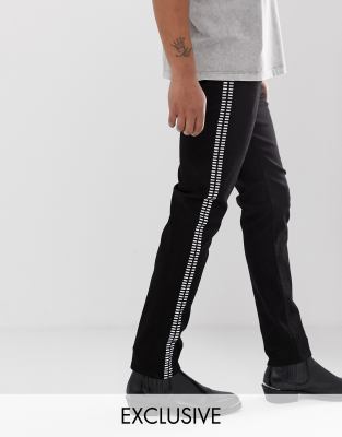 black jeans with studs