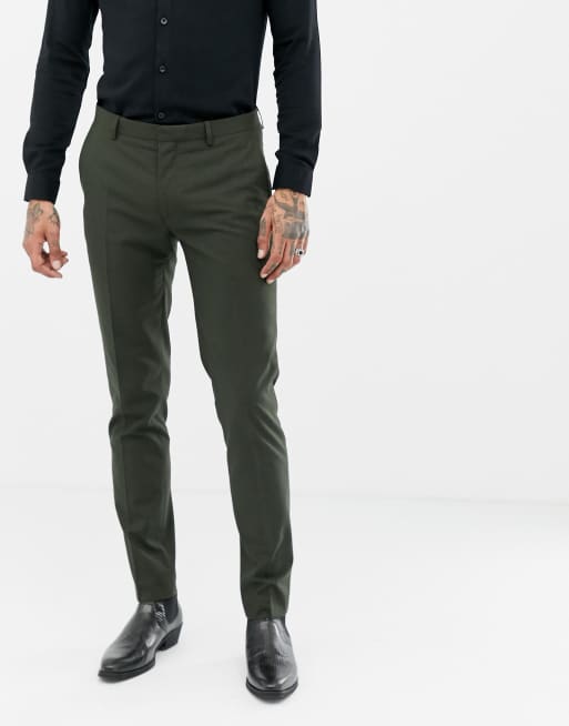 Heart & Dagger skinny suit in khaki, 2 of 3