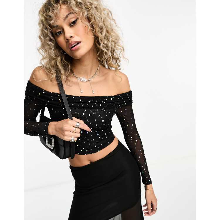 Sparkle 2024 bardot top