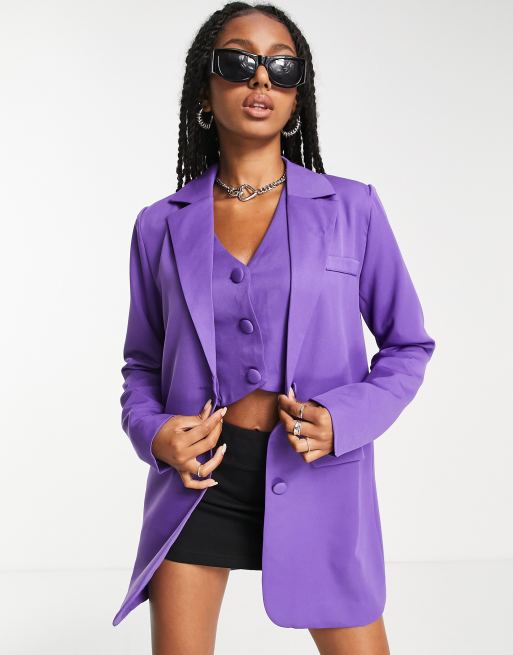 Asos purple blazer sale