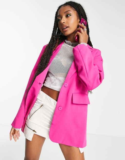 Pink 2025 boyfriend blazer