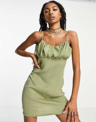 Nina crinkle silk outlet cami dress