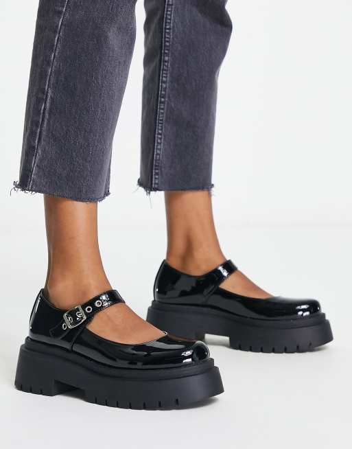 ASOS Design Marilyn Chunky Mary Jane Flat Shoes