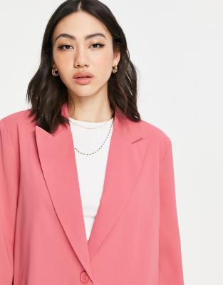 dark pink blazer