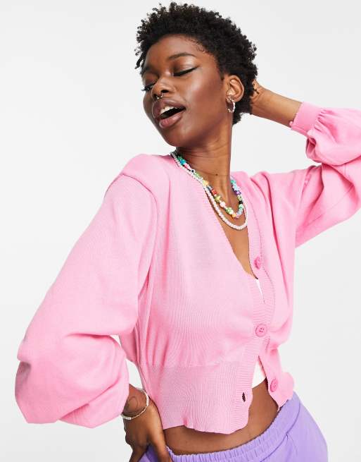 Heartbreak oversized cardigan co ord in pink