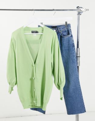 asos green cardigan
