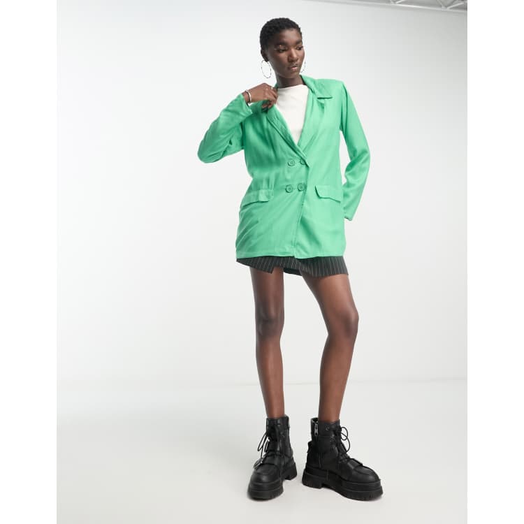 Heartbreak oversized dad blazer in green | Cheap