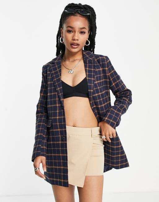 Orange on sale boyfriend blazer