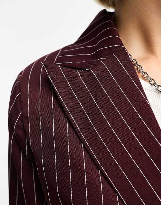 Pinstripe Blazer Co-Ord Set main image 0