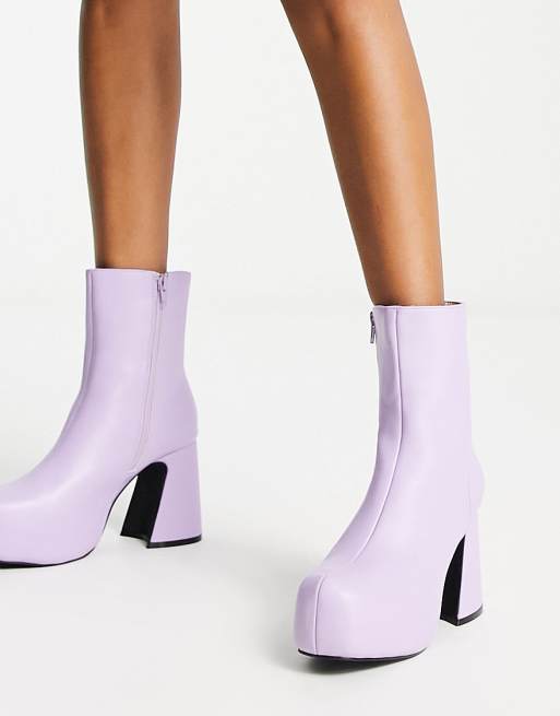 Purple hot sale platform boots