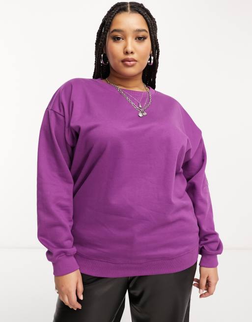 Heartbreak Plus Heartbreak sweatshirt in purple