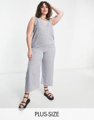 Heartbreak Plus jumpsuit in blue check - ASOS Price Checker