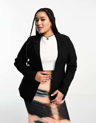 Heartbreak Plus slim fitted blazer in black - part of a set