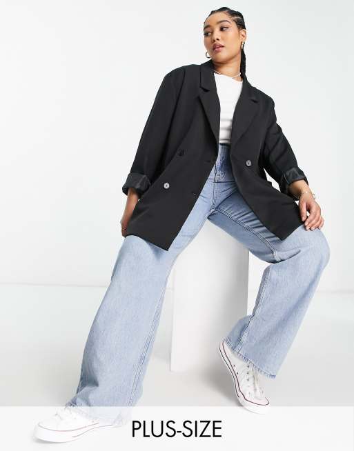 Heartbreak Plus - Sort oversized dad-blazer