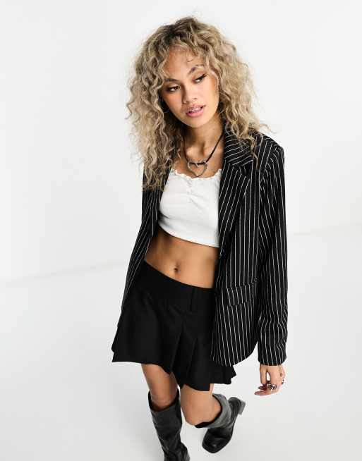 Crop ponte edge sale to edge blazer