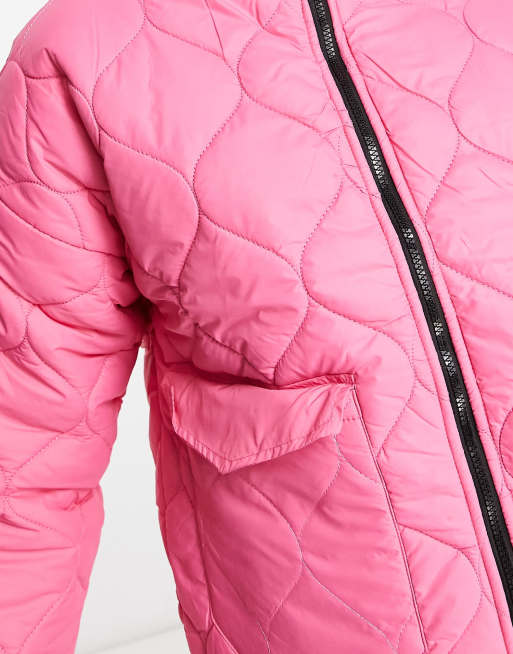 Ladies pink hot sale quilted coats