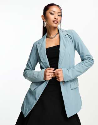 Heartbreak - Schmal geschnittener Blazer in Blau, Kombiteil