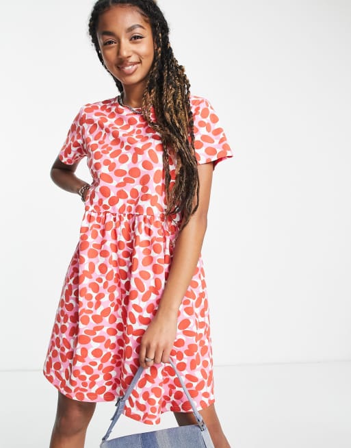 Splodge store print dress