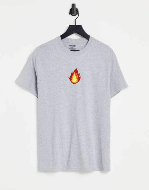 Heartbreak – T-shirt med eldsflamma