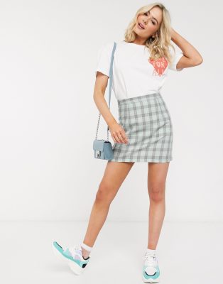 mint mini skirt