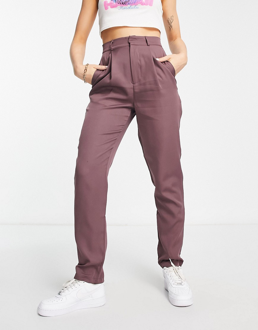 Heartbreak tailored pants in brown - part of a set