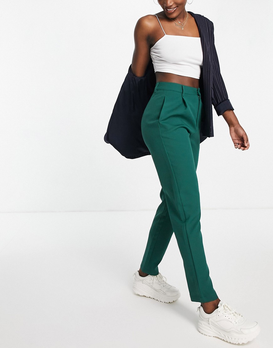 Heartbreak tailored pants in teal - part of a set-Green