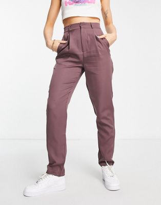 Heartbreak tailored trousers co-ord in brown - ASOS Price Checker