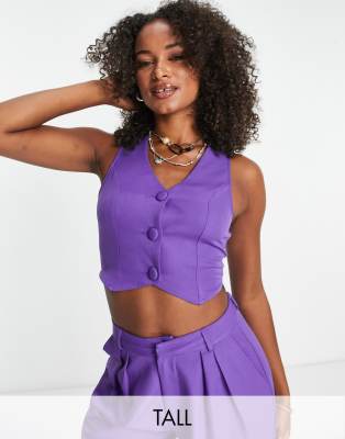 Heartbreak Tall - Gilet viola parte di un 3 pezzi
